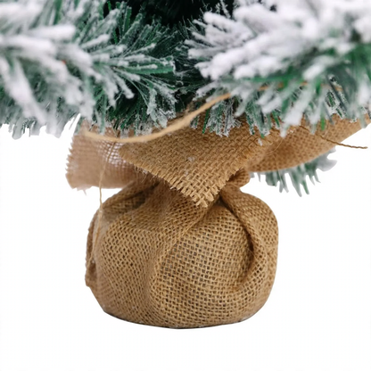 Künstlicher Mini-Weihnachtsbaum mit Schnee-Effekt