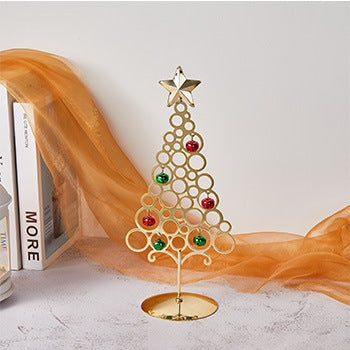 Dekorative LED-Weihnachtsbaum-Figur aus Metall