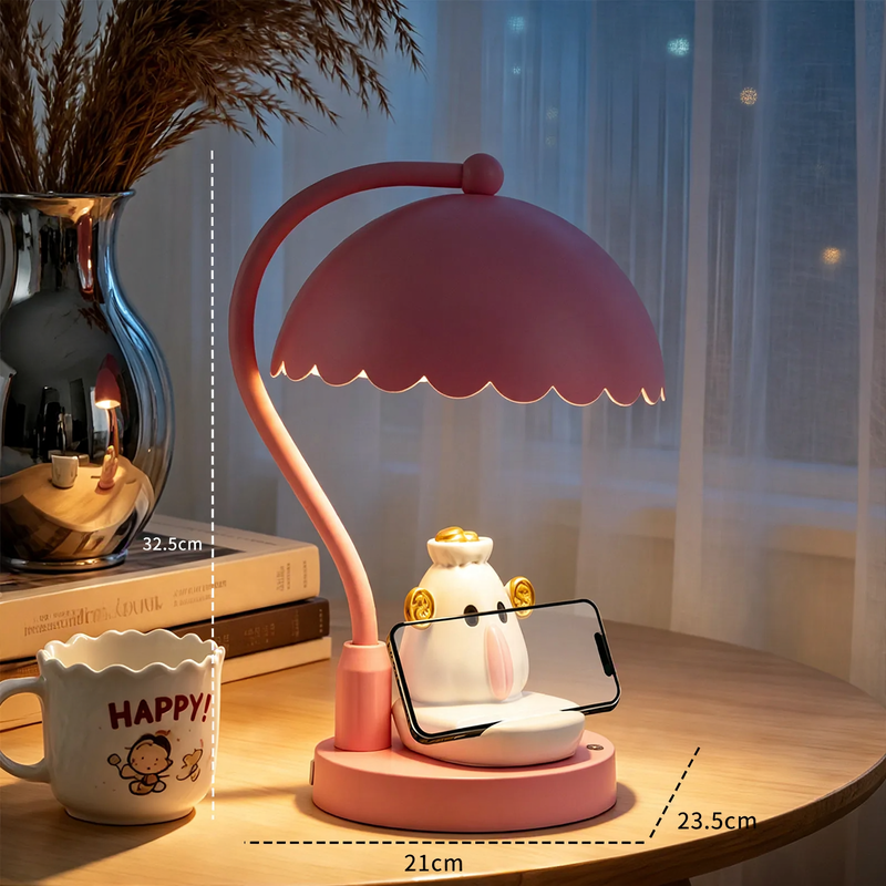 Elefanten-Tischlampe mit Wolken-Design, höhenverstellbar