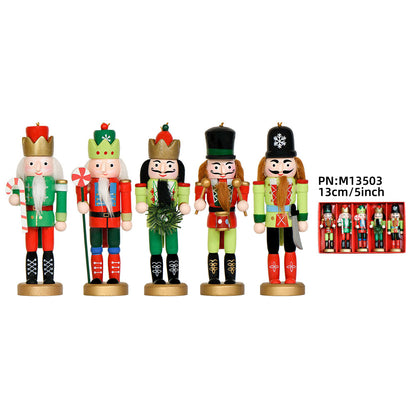 Nussknacker-Holzfiguren-Set, 13 cm