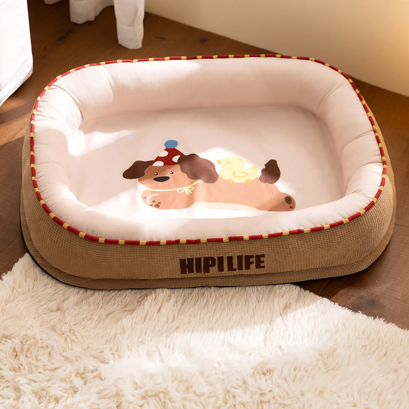 Hundebett, oval, Größen S–XXL, wärmend