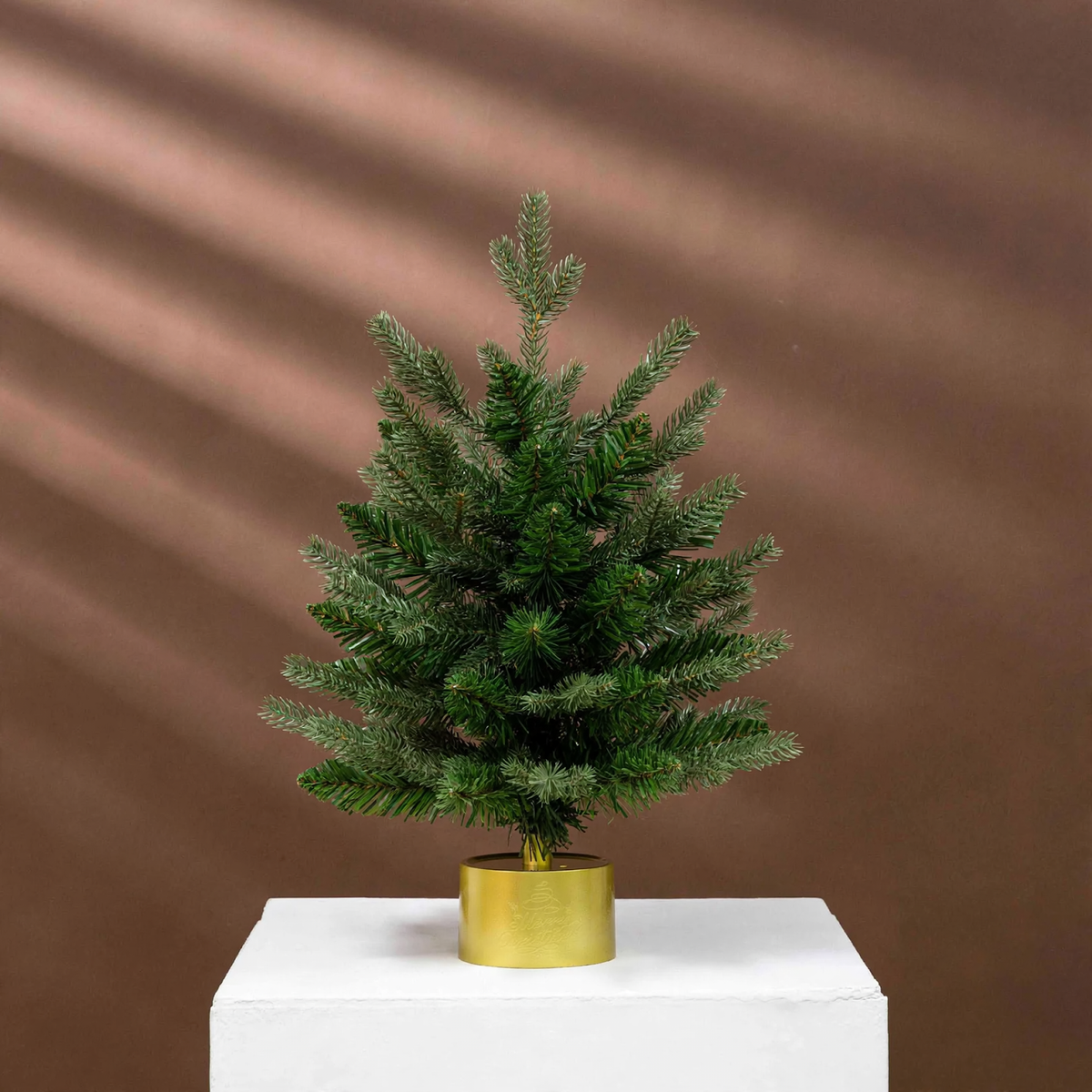Dekorative Weihnachtsbaum-Spieluhr, 45 cm, mit Schnee-Effekt