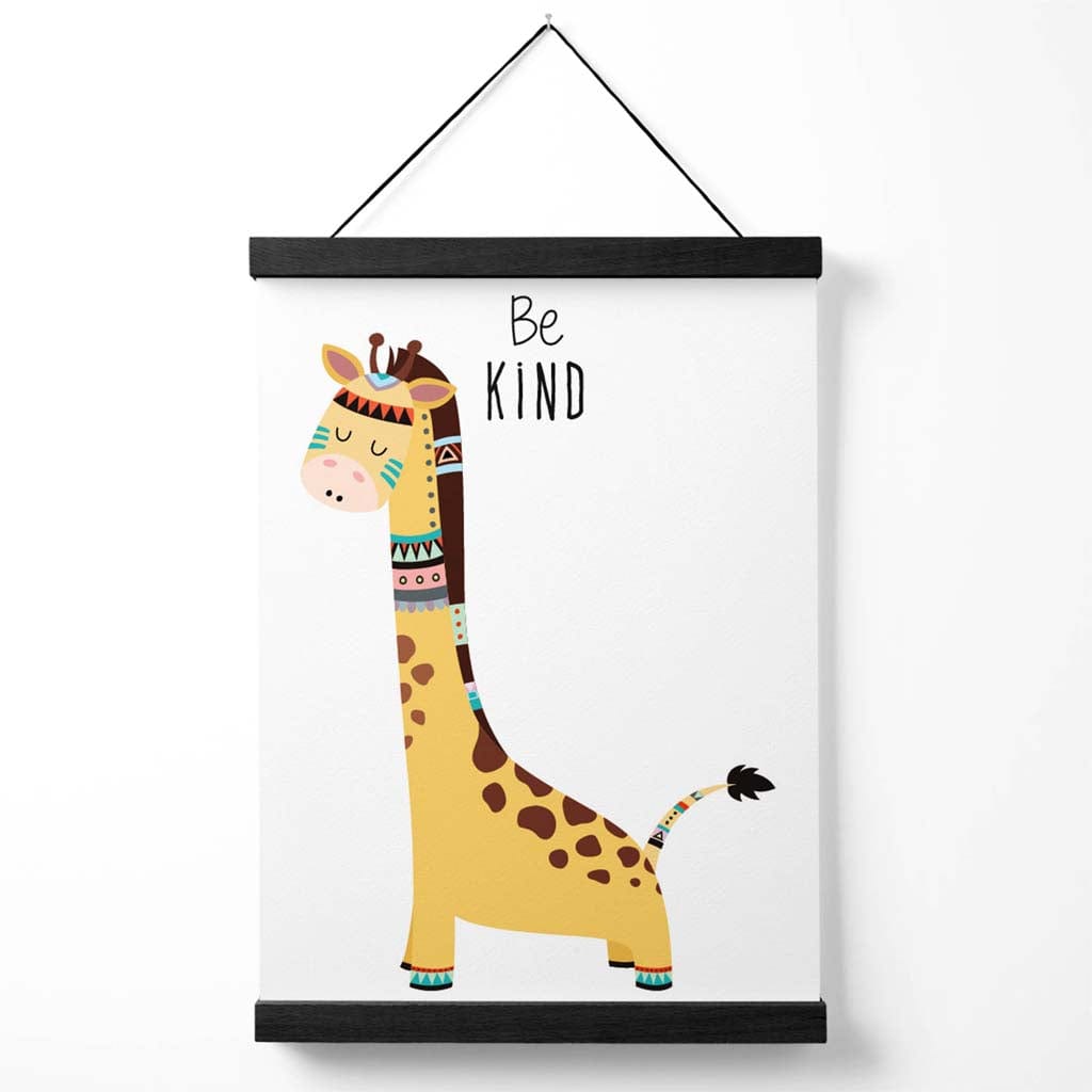 Poster mit Giraffen-Zitat (Stammestier) inklusive Aufhänger