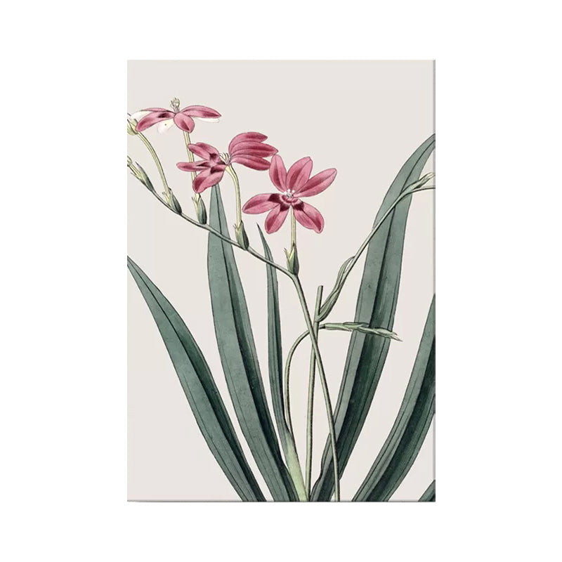 Brehn | Blumen Leinwand Wandkunst Textur Oberfläche Minimalistisch Mädchen Wohnzimmer Gemälde