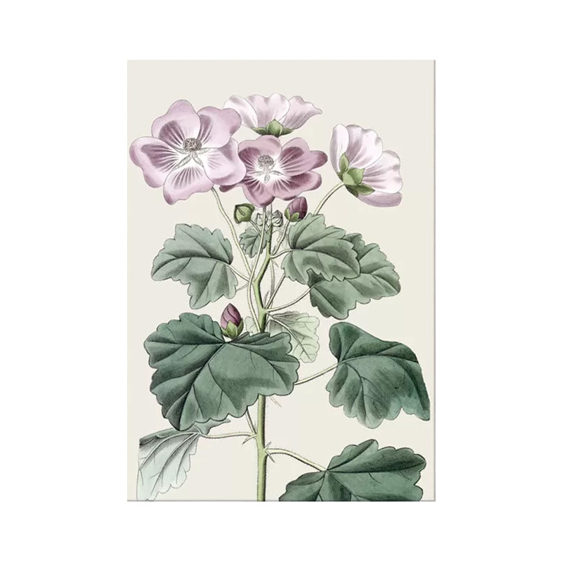 Brehn | Blumen Leinwand Wandkunst Textur Oberfläche Minimalistisch Mädchen Wohnzimmer Gemälde