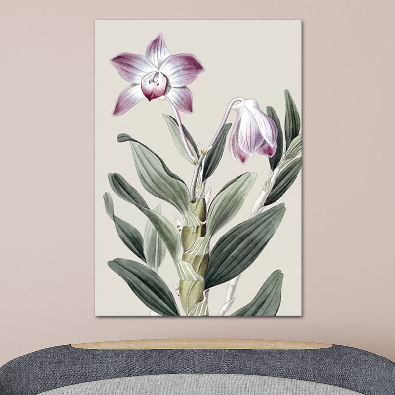 Brehn | Blumen Leinwand Wandkunst Textur Oberfläche Minimalistisch Mädchen Wohnzimmer Gemälde
