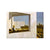Brehn | Leisure Time in Cafe Canvas Textured Contemporary Woonkamer Wanddecoratie in Wit
