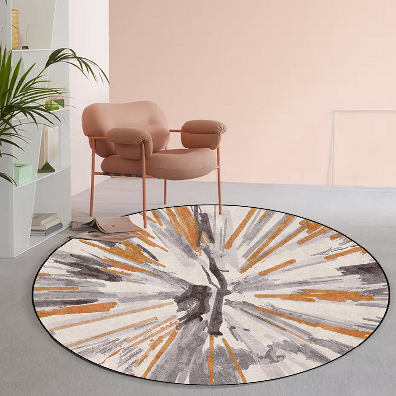 Brehn | Stijlvol Abstract Tapijt Grijs en Bruin Nordic Tapijt Polyester Wasbaar Antislip Ondergrond Tapijt voor Woonkamer
