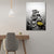 Brehn | Retro River Rock Shore Canvas Wandkunst Graue Texturierte Oberfläche Wanddeko für Schlafzimmer