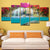 Brehn | Cascade mit Blumenblüte Leinwand Modern Mehrteilig Mädchen Schlafzimmer Wandkunst Dekor