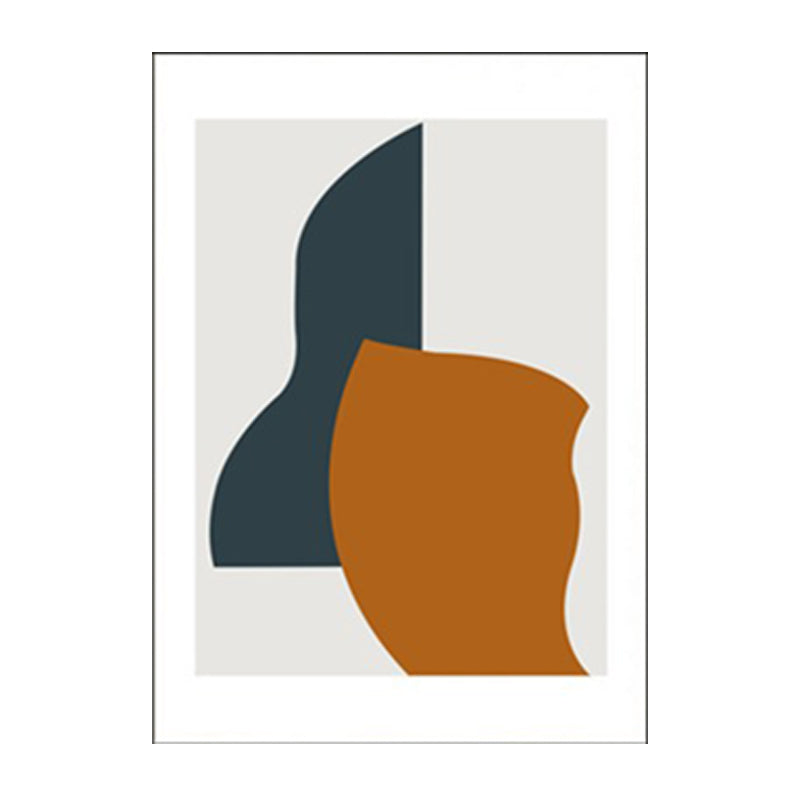 Brehn | Einfacher Stil Geometrischer Kunstdruck Gelb und Blau Treppe Wanddekoration, Textur