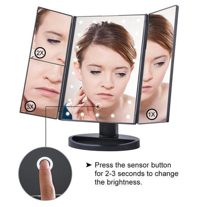 Beleuchteter Kosmetikspiegel, 24 LEDs