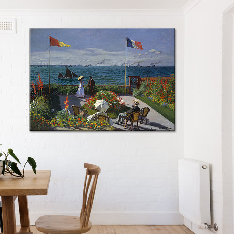 Brehn | Grünes Seascape Gemälde Leinwand Kunst Texturierte Oberfläche Wanddekoration für Zuhause Galerie