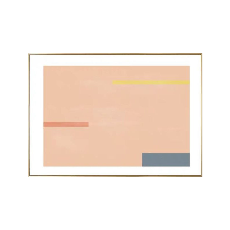 Brehn | Simplicity Abstract Wandkunst Druck Pink und Orange Wohnzimmer Wanddekoration, Texturiert