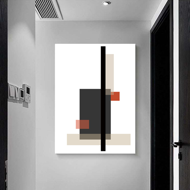 Brehn | Farbblock Wandkunst Dekor Nordische Ästhetik Texturiertes Hausinterieur Leinwanddruck