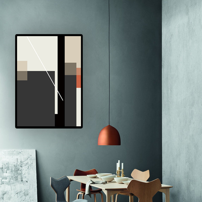 Brehn | Farbblock Wandkunst Dekor Nordische Ästhetik Texturiertes Hausinterieur Leinwanddruck