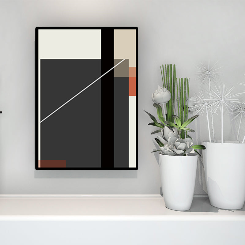 Brehn | Farbblock Wandkunst Dekor Nordische Ästhetik Texturiertes Hausinterieur Leinwanddruck