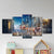 Brehn | Weihnachten Santa Claus Malerei Mehrteilig Modern Wohnzimmer Wandkunst