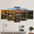 Brehn | Leinwandbraune Wanddekoration Moderne Schnee schmelzende Mount Rainier Landschaft Kunstdruck für das Wohnzimmer