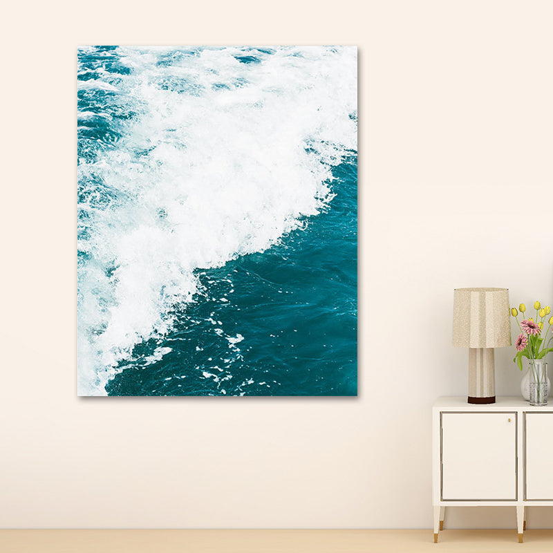 Brehn | Fotografie Ozean Wasser Leinwand Wandkunst für das Wohnzimmer, Pastellfarbe, Mehrteilig