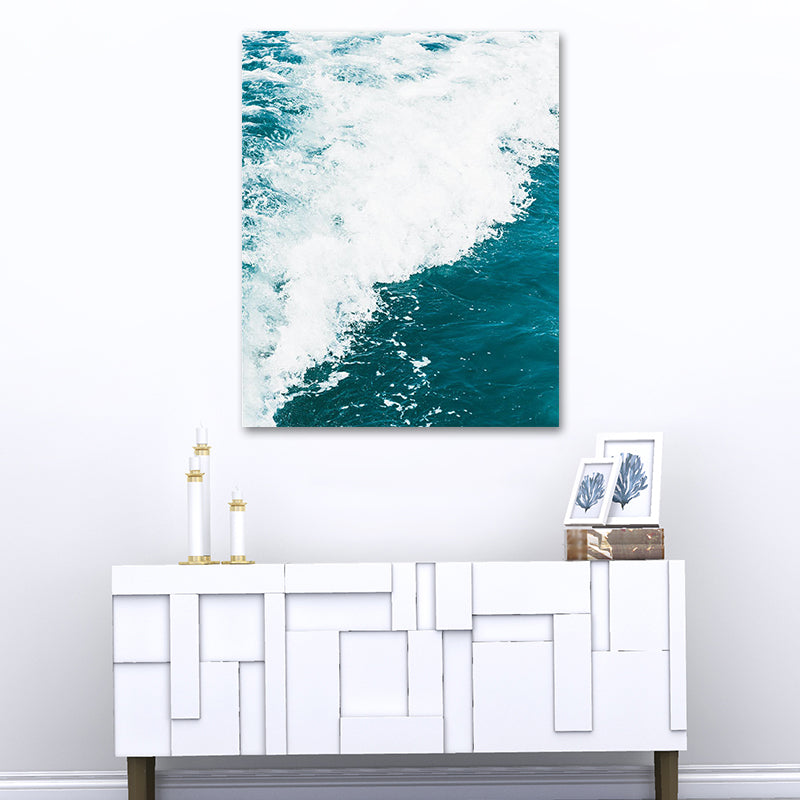 Brehn | Fotografie Ozean Wasser Leinwand Wandkunst für das Wohnzimmer, Pastellfarbe, Mehrteilig