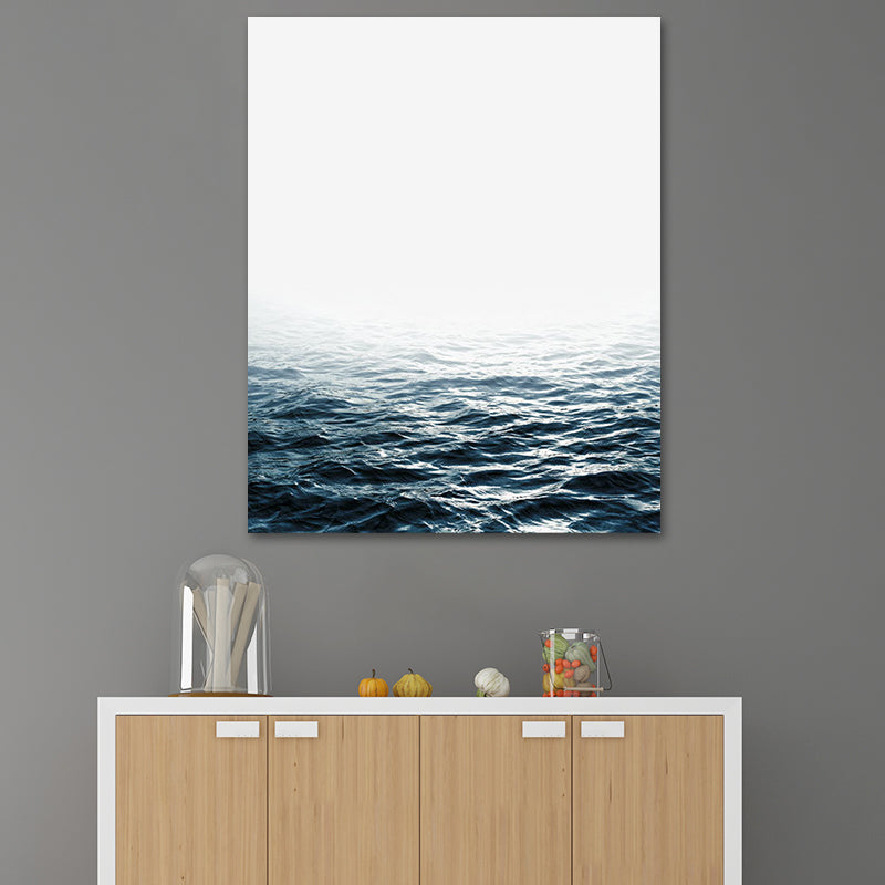 Brehn | Fotografie Ozean Wasser Leinwand Wandkunst für das Wohnzimmer, Pastellfarbe, Mehrteilig