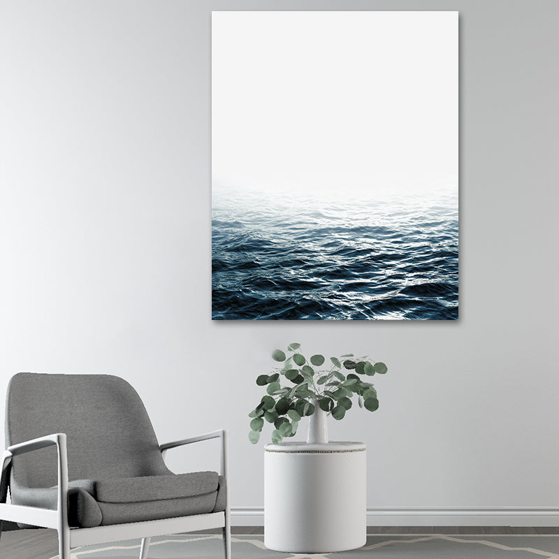 Brehn | Fotografie Ozean Wasser Leinwand Wandkunst für das Wohnzimmer, Pastellfarbe, Mehrteilig