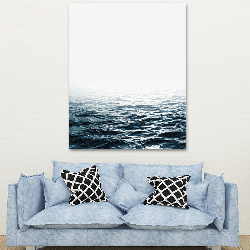 Brehn | Fotografie Ozean Wasser Leinwand Wandkunst für das Wohnzimmer, Pastellfarbe, Mehrteilig