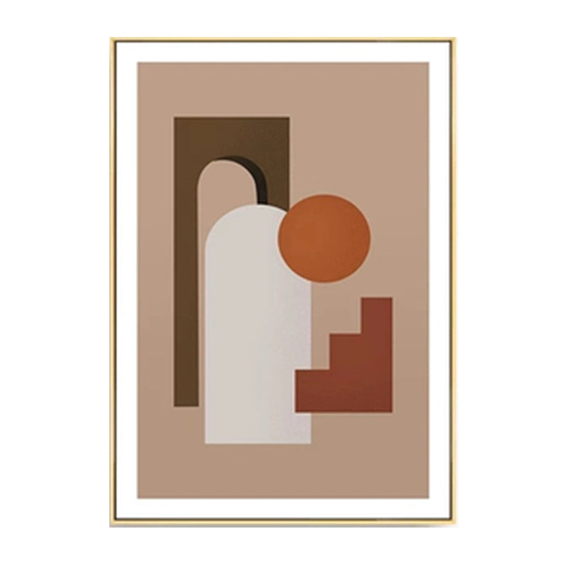 Brehn | Nordic Still Life Geometrischer Kunstdruck Pastellfarbe Texturiert Wanddekoration für das Wohnzimmer