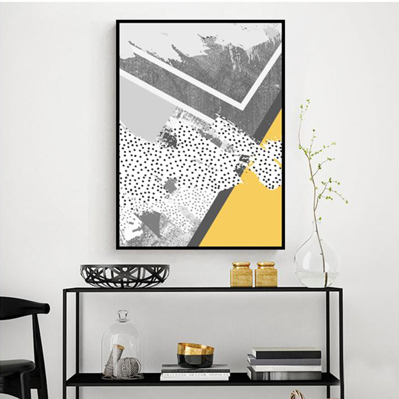 Brehn | Nordic Abstract Geometric Canvas Kunst Lichtfarbe Textur Wanddekoration für Zuhause