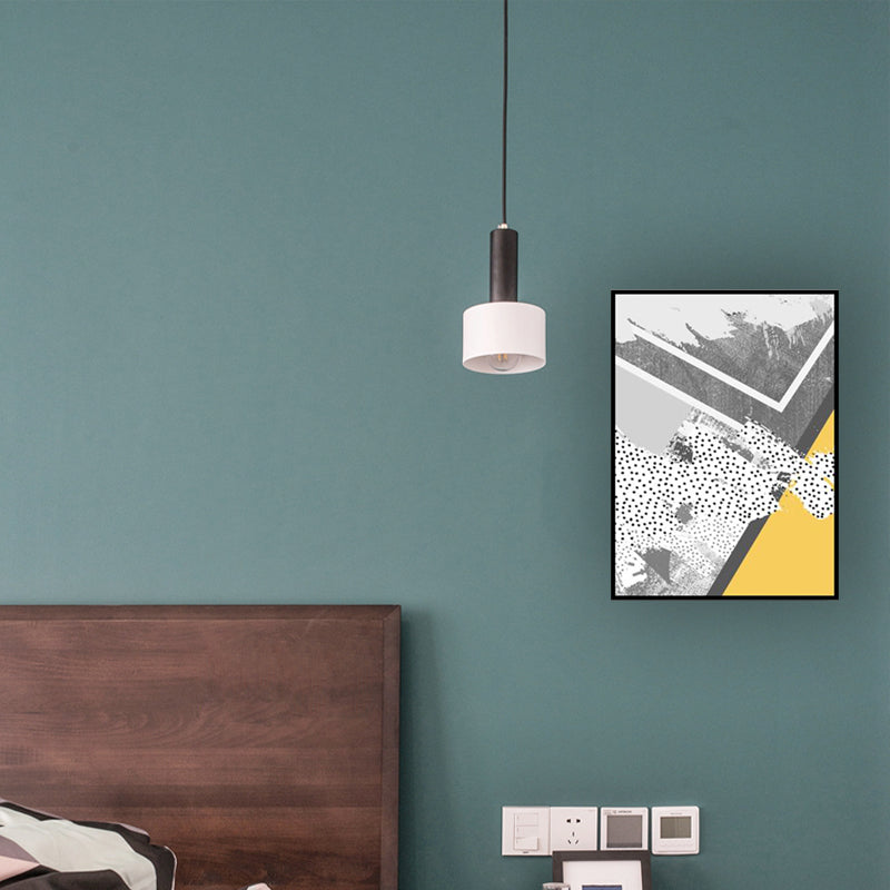 Brehn | Nordic Abstract Geometric Canvas Kunst Lichtfarbe Textur Wanddekoration für Zuhause