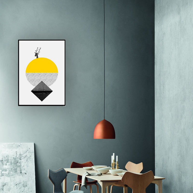 Brehn | Nordic Abstract Geometric Canvas Kunst Lichtfarbe Textur Wanddekoration für Zuhause
