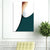 Brehn | Eenvoudige Rolpatroon Abstracte Kunstprint Groene Textuur Wanddecoratie voor Gang