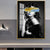 Brehn | Glam Girl Print Wandkunst Leinwand Texturiert Dunkle Farbe Wanddeko für Wohnzimmer