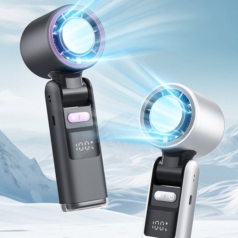 Faltender Mini Handheld Hochgeschwindigkeits-USB-wiederaufladbarer Turbo Ventilator | Brehn