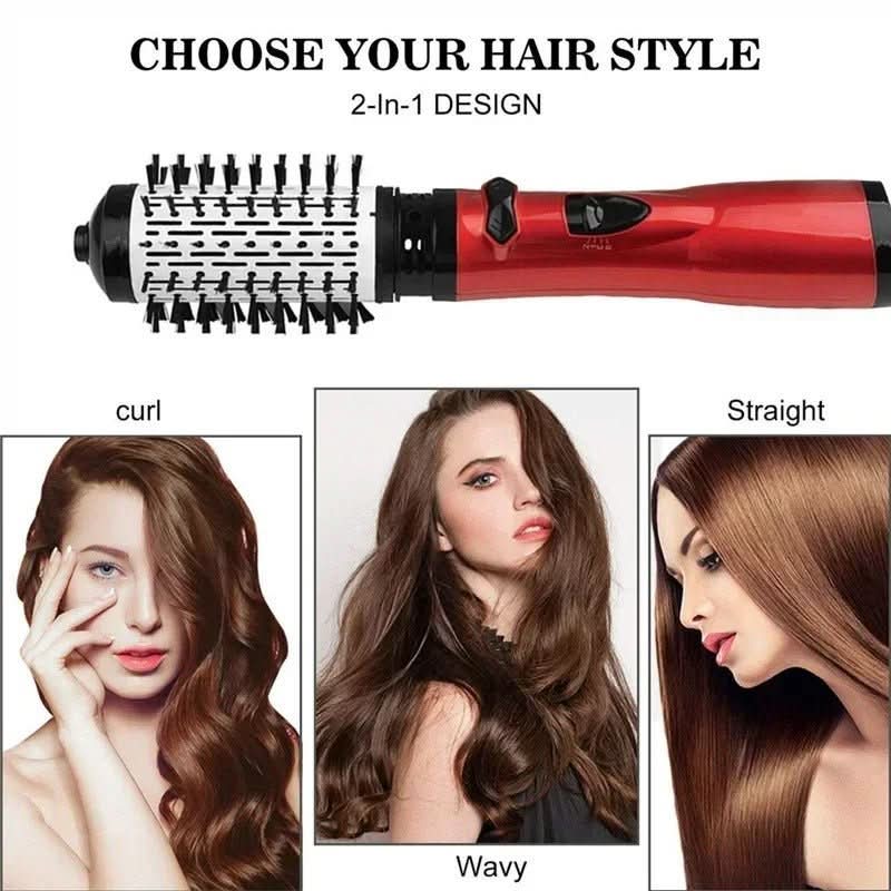 Elektrischer 3-in-1-Haarstyler mit Föhn-, Bürsten- und Lockenstabfunktion