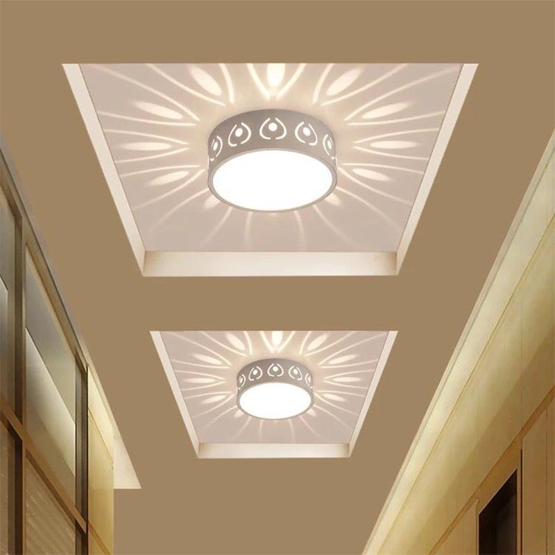Stilvolle, moderne LED-Deckenleuchte für Eingangsbereich, Flur und Balkon