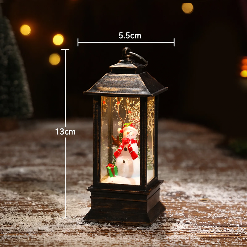 Dekorative Weihnachts-Öllampe im Retro-Stil
