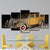 Brehn | Gelber Ford Vintage Auto Leinwand Multi-Stück Zeitgenössische Wohnzimmer Wandkunst Dekor
