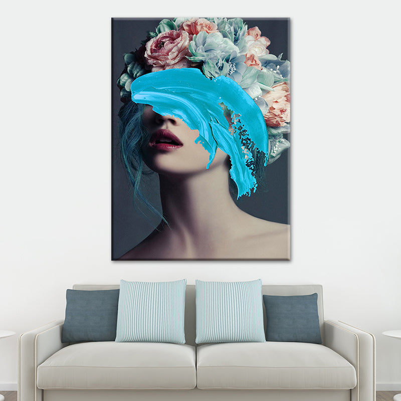 Brehn | Glam Figure Wanddekoration Leinwand Textured Pastellfarben Wandkunstdruck für Esszimmer