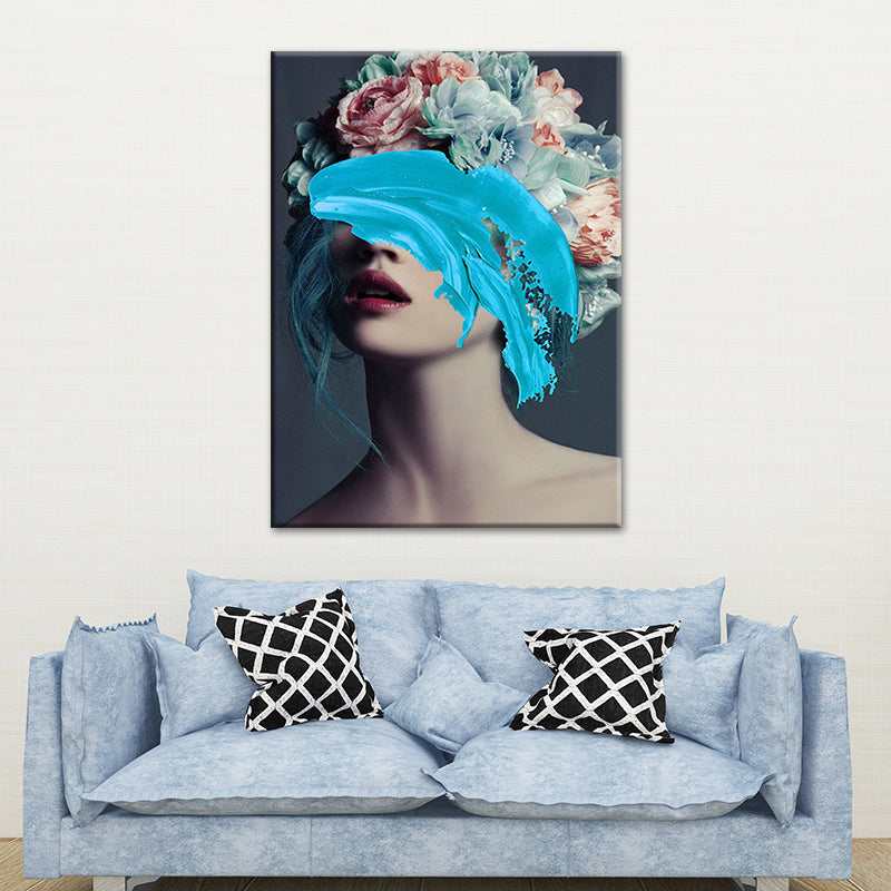 Brehn | Glam Figure Wanddekoration Leinwand Textured Pastellfarben Wandkunstdruck für Esszimmer