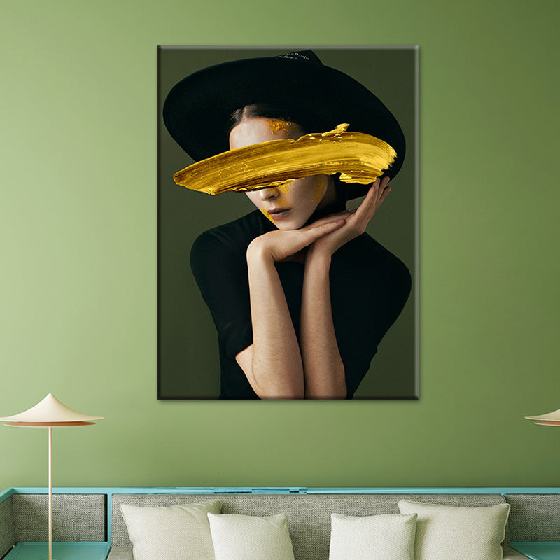 Brehn | Glam Figure Wanddekoration Leinwand Textured Pastellfarben Wandkunstdruck für Esszimmer
