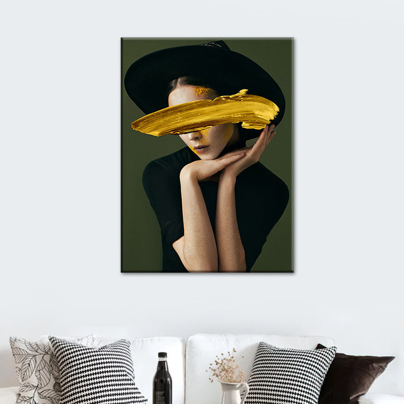 Brehn | Glam Figure Wanddekoration Leinwand Textured Pastellfarben Wandkunstdruck für Esszimmer