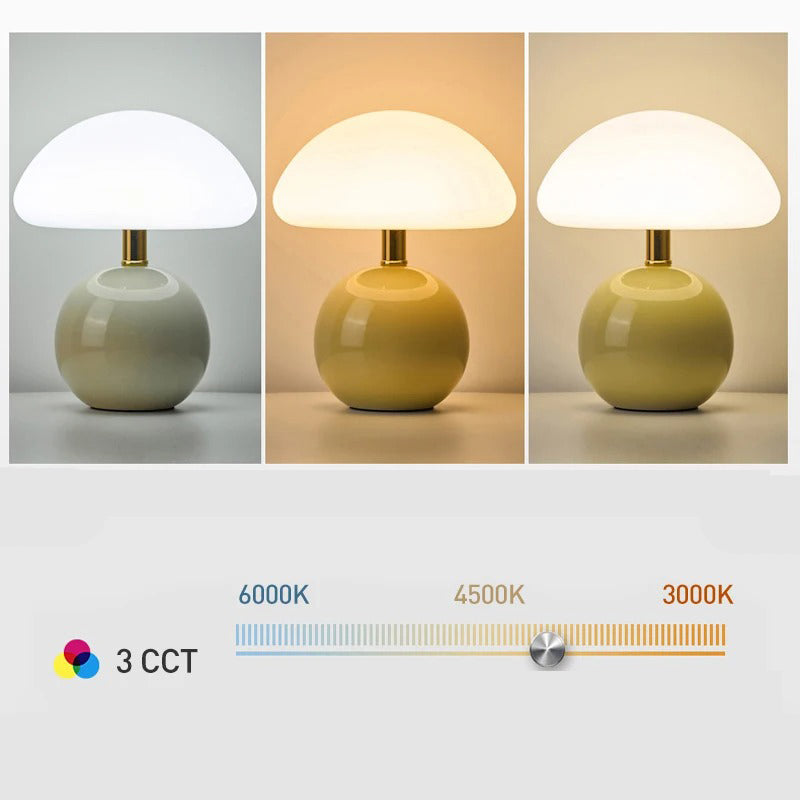 Moderne Nachttischlampe mit sanftem, warmweißem Licht - Stilvolle Beleuchtung für Schlafzimmer & Wohnzimmer | Brehn