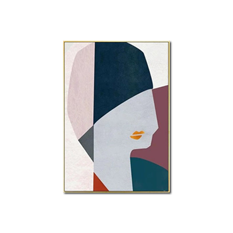 Brehn | Mode Damen Wandkunst Dekor Pastellfarbe Moderner Stil Leinwanddruck für das Wohnzimmer