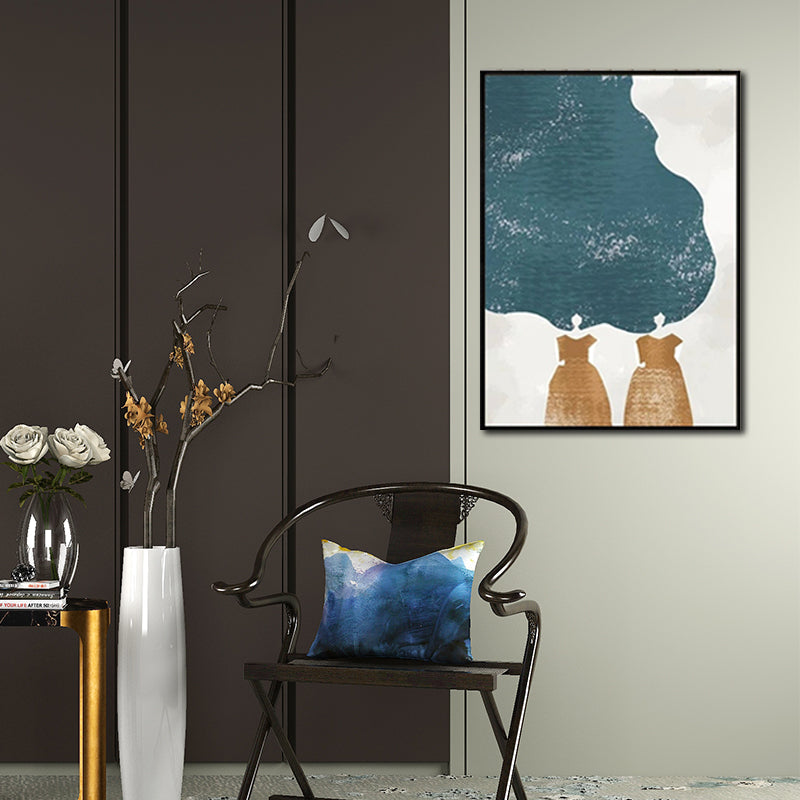 Brehn | Mode Damen Wandkunst Dekor Pastellfarbe Moderner Stil Leinwanddruck für das Wohnzimmer