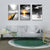 Brehn | Tropix Strand Seascape Wandkunst Set Grau und Gelb Texturiertes Canvas für Hausinterieur