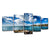 Brehn | Tropics Brook Island Seascape Leinwand Blau Mehrteiliges Wandkunst für Schlafzimmer