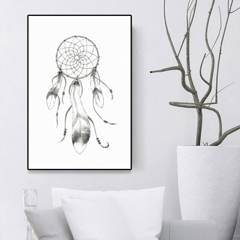 Brehn | Fabulous Traumfänger Wanddekoration für das Esszimmer in Grau, mehrere Größenoptionen