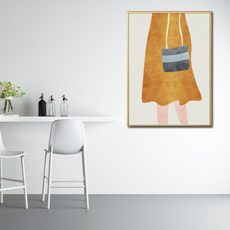 Brehn | Nordic Girl Sommerkleid Leinwand Hellfarbe Mode Wandkunst für Esszimmer